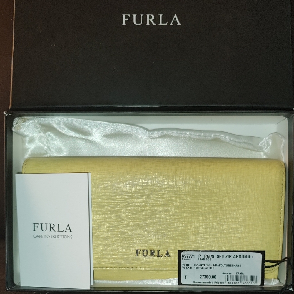 Furla Yellow ZippyWallet Chic and Versatile